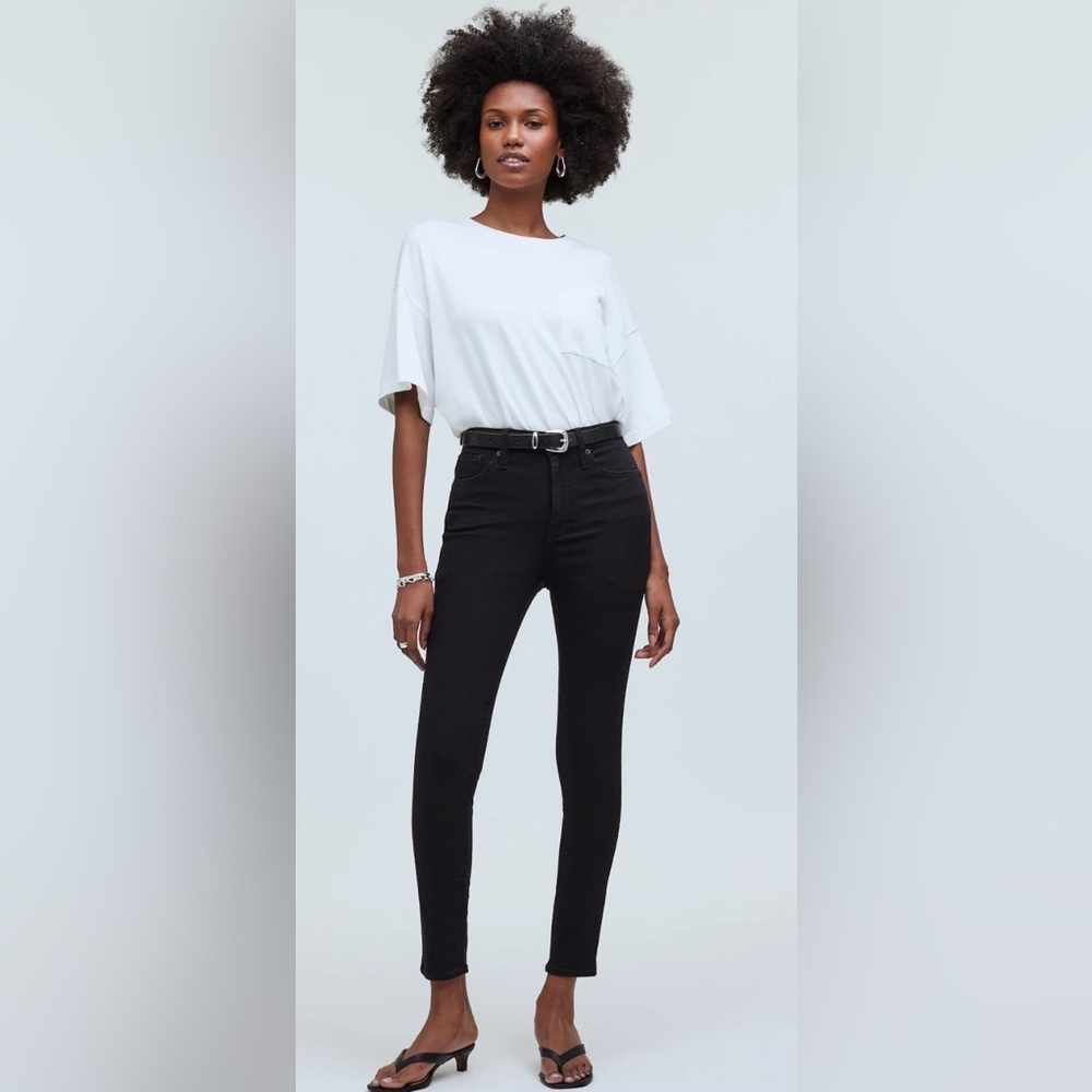 Madewell 10” High Rise Skinny Black Jeans
